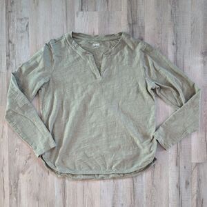 Duluth Trading Slow with the Flow Long Sleeve Shirt Green, Medium (A8)